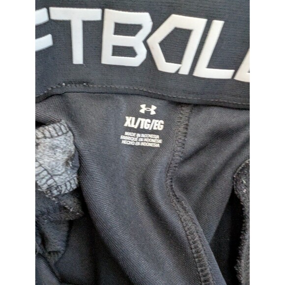 Under Armour Women's Soft Ball Black Cropped Pants Sz XL - Picture 4 of 5